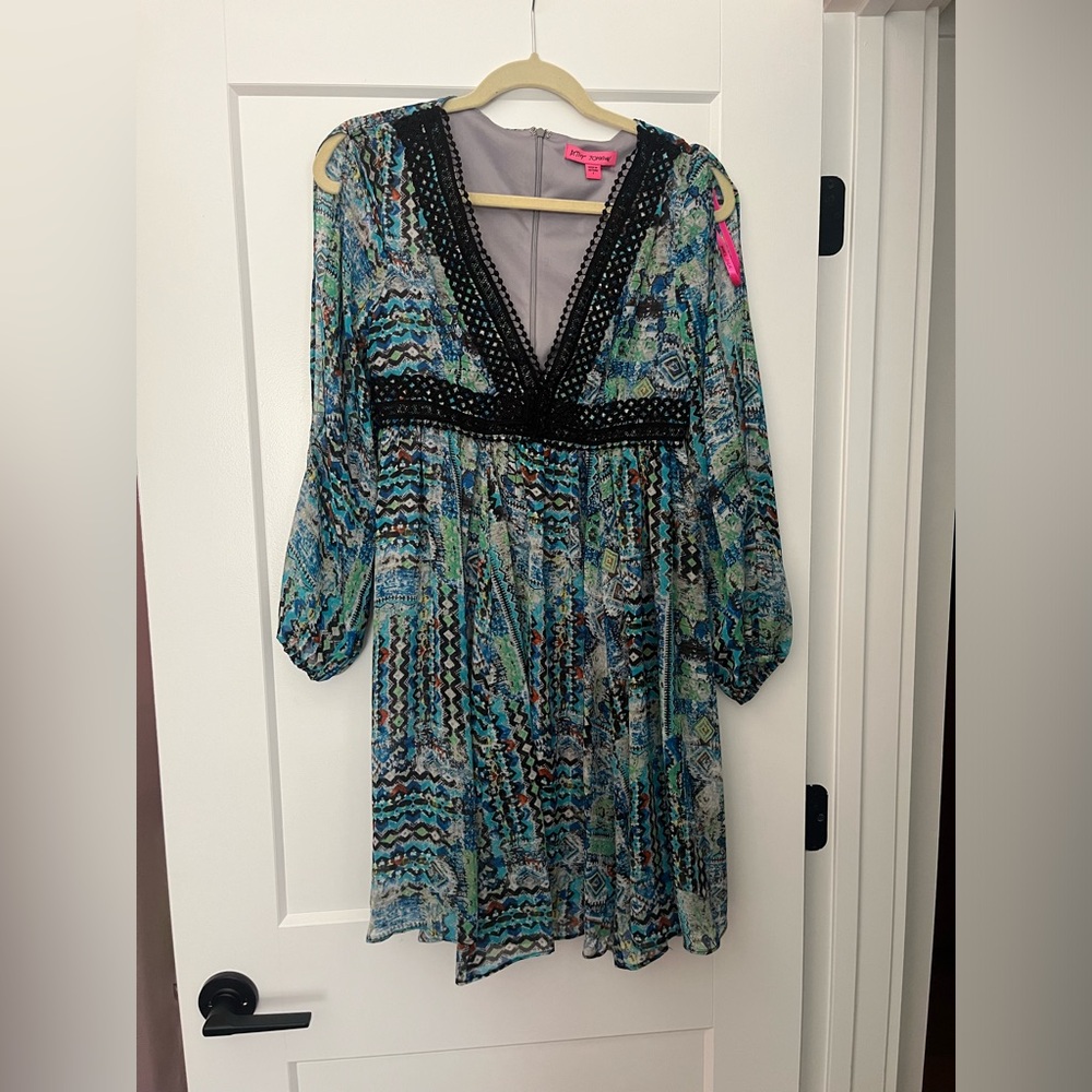 Betsey Johnson Open Sleeve Dress
